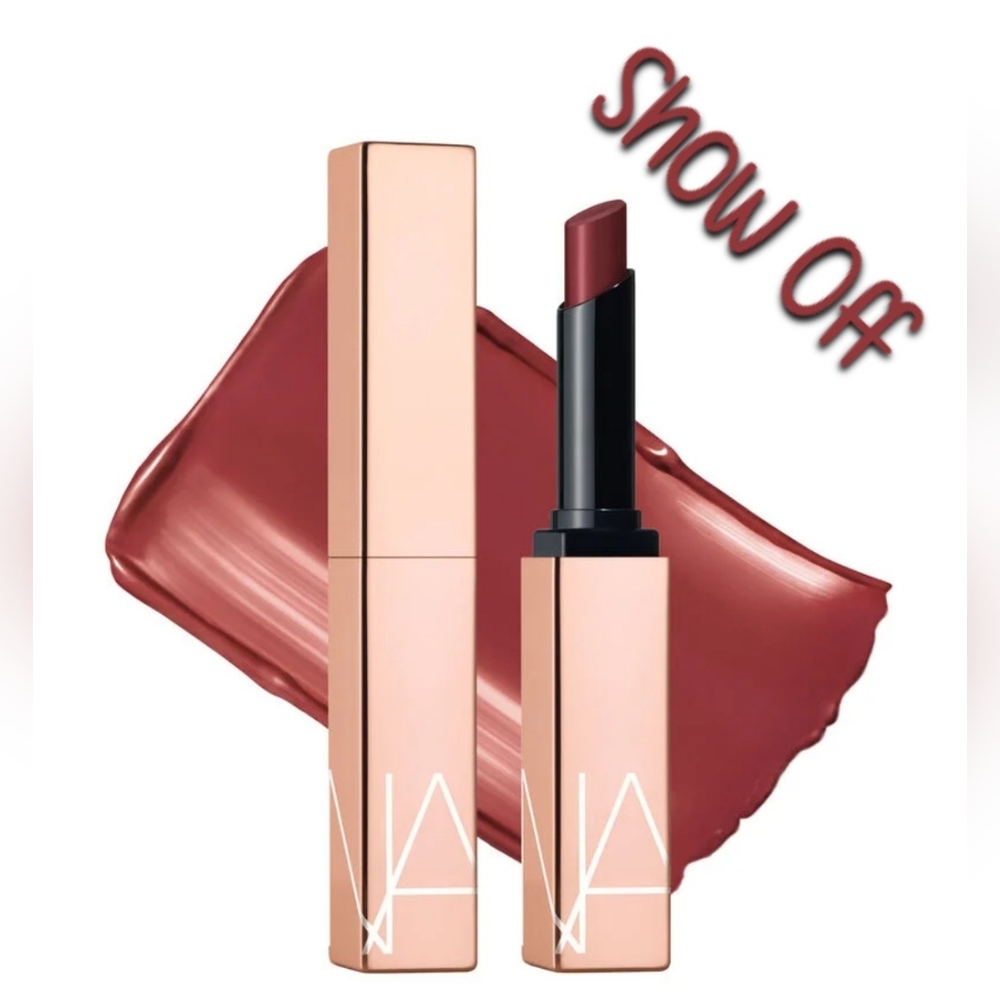 Nars Afterglow Sensual Shine Hydrating Lipstick | Show Off Brown | Brand New